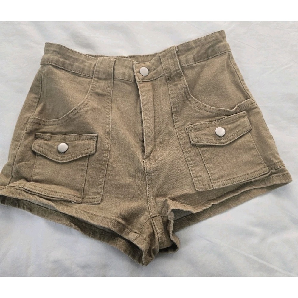 Shein Curve Women's Size 0XL Beige Shorts Stretch